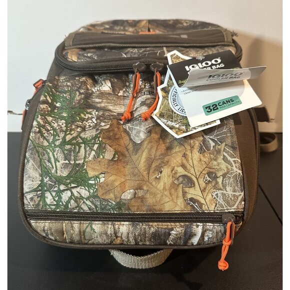 NWT Igloo Realtree Edge 32 Can, Cooler Bag, Gizmo Backpack, Realtree Camo - Picture 14 of 14